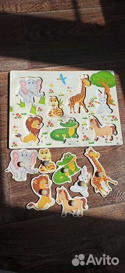 Развивающие игрушки. Шнуровка-ферма, рамка вкладыш