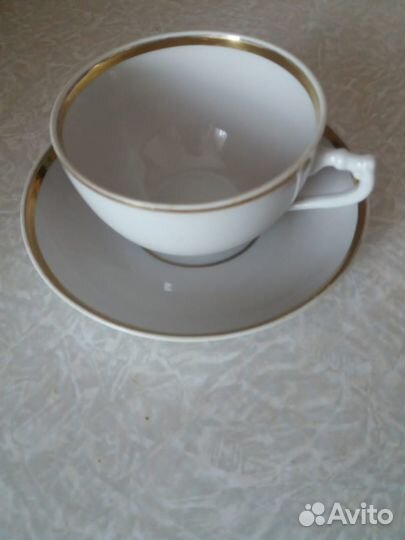 Чайная пара форфор Дулево