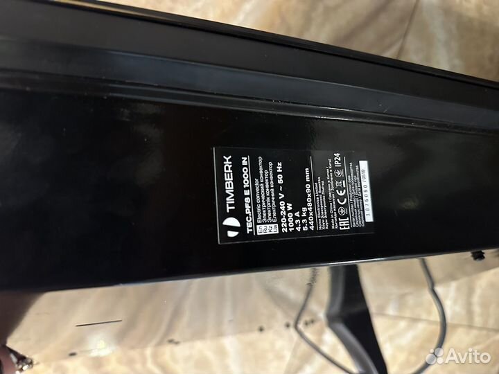 Напольный обогреватель timberk tec.pf8 e 1000 in