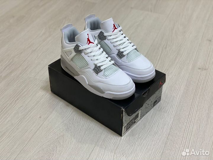 Кроссовки Air Jordan 4 Retro White Oreo (36-45)