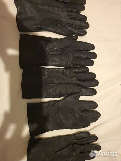 Перчатки женские кожаные