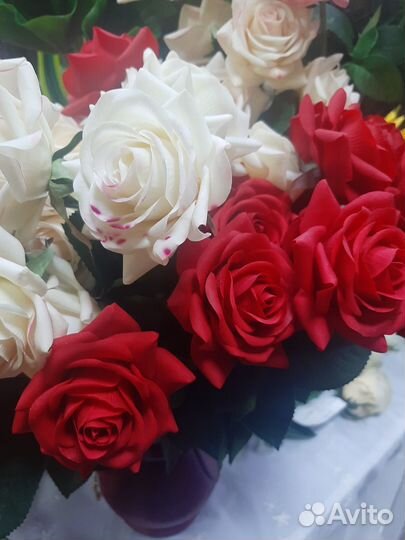 Розы декоративные искусственные