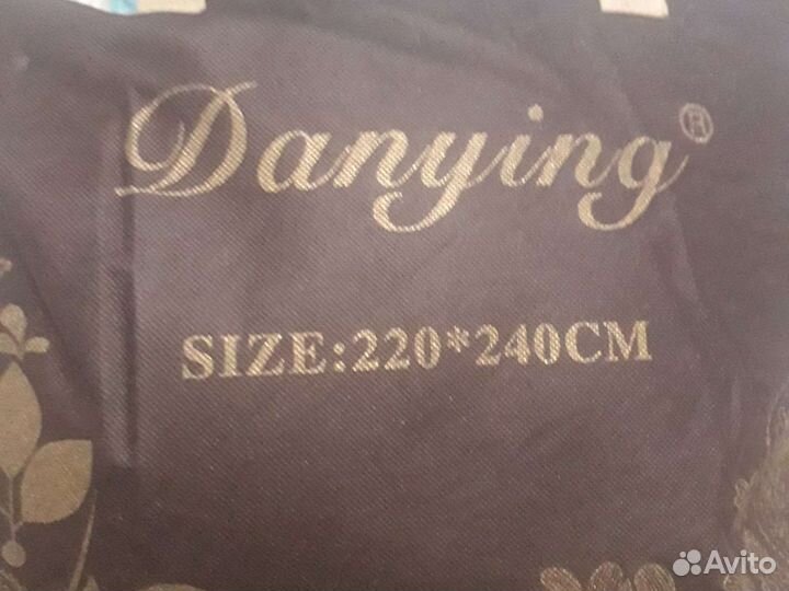 Плед евро+наволочка травка