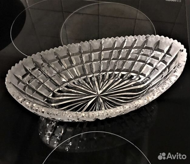 Хрусталь СССР Ладья Масленка Салатник Фужеры Вазы