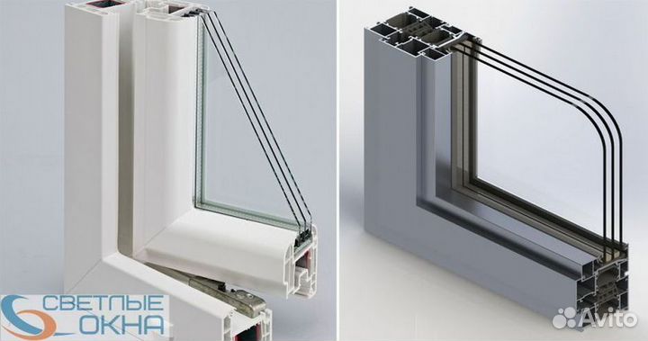 Окна алюминиевые
