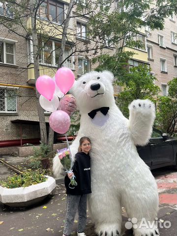 Поздравление Белый Мишка, Панда, Чебурашка, Тедди