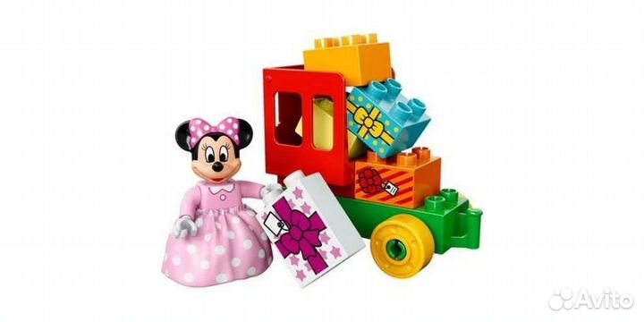 Lego duplo поезд, день рождения Микки и Минни