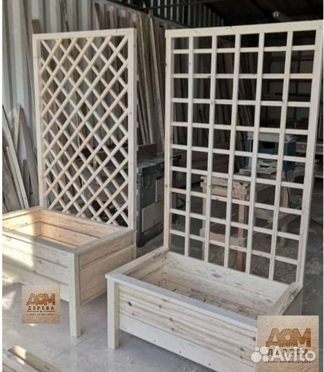 Грядка деревянная под огурцы вьющиеся растения