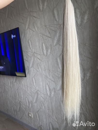 Волосы для наращивания 55 см блонд