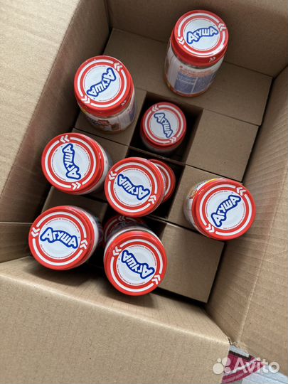 Детское пюре агуша фруктовое 22 шт