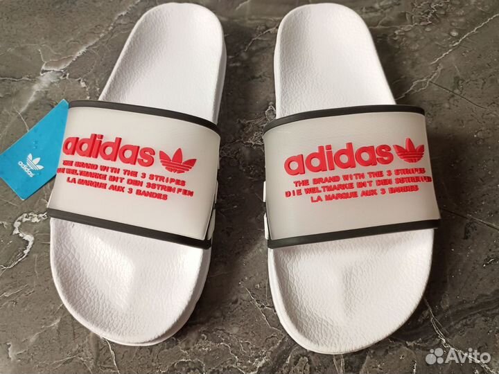 Сланцы adidas белые