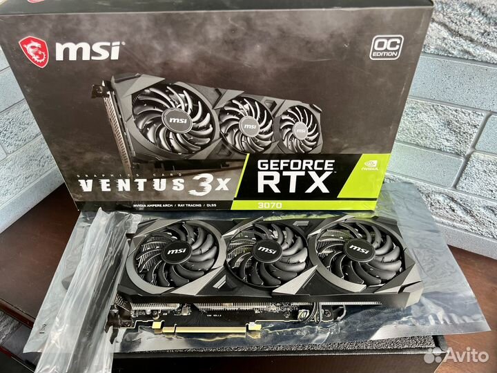 Видеокарта Rtx 3070 8GB Gigabyte/Msi/Пломба