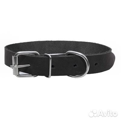 Yami Yami амуниция Ошейник кожаный черный Лайт 25м