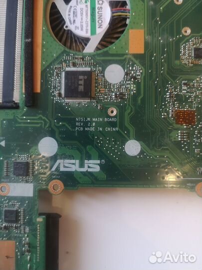 Asus N751JK Main Board Rev: 2.0 материнская плата