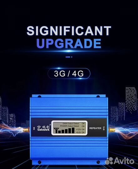 Усилитель сотовой связи репитер 4G 1800