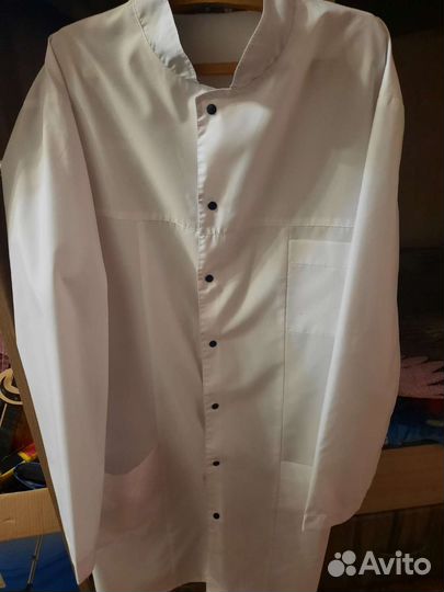 Белый медицинский халат размер 44 46