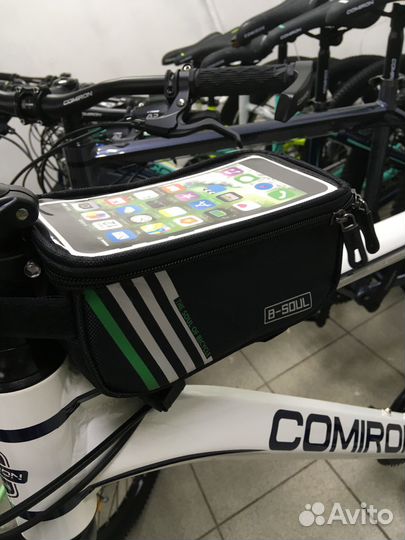 Сумка велосипедная на раму B-soul MiniBo Черн. зел