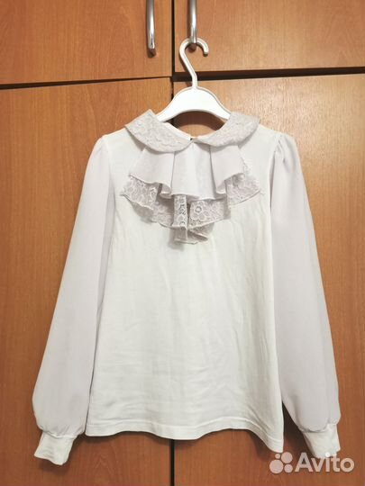 Блузка школьная, рост 134-140
