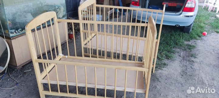 Детская кровать с матрасом бу