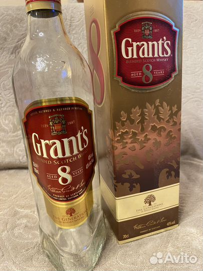 Бутылки и коробки из под виски Tobermory, Grant's