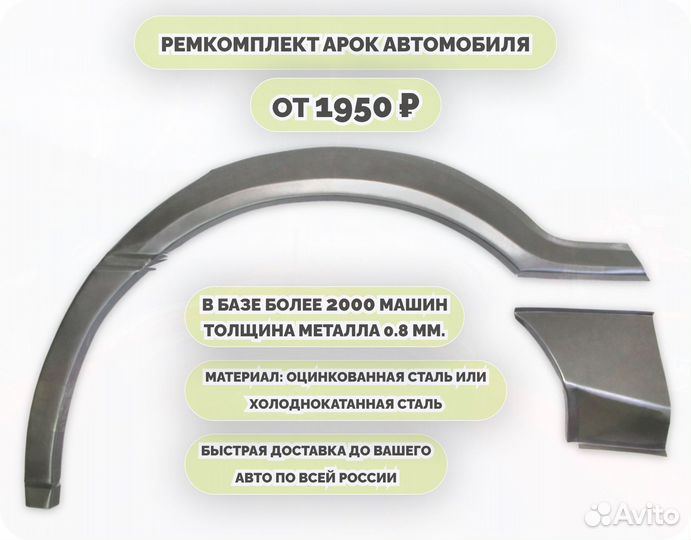 Арки на машину (ремкомплект)