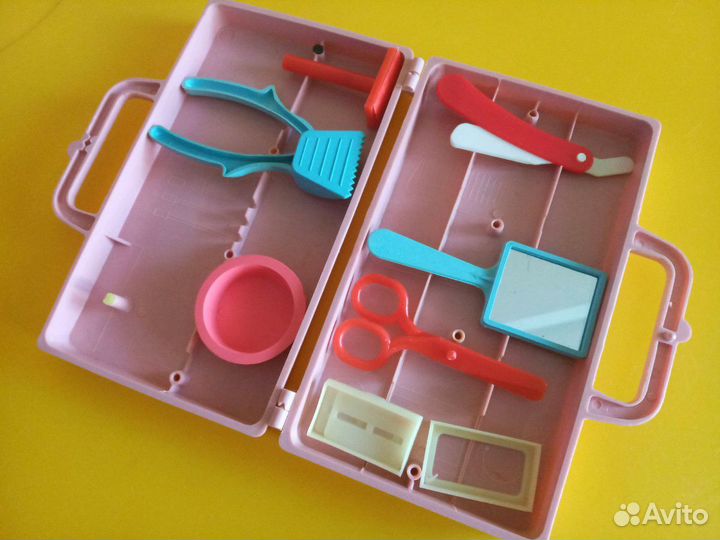 Кукольный парикмахер, гладильная подставка +2 утюг
