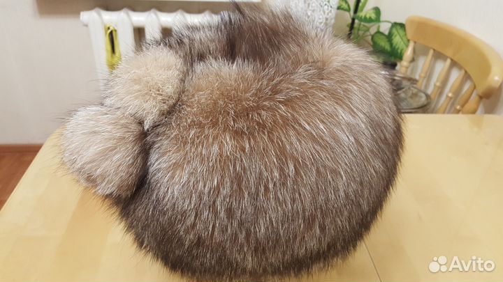 Шапка из лисы чернобурка