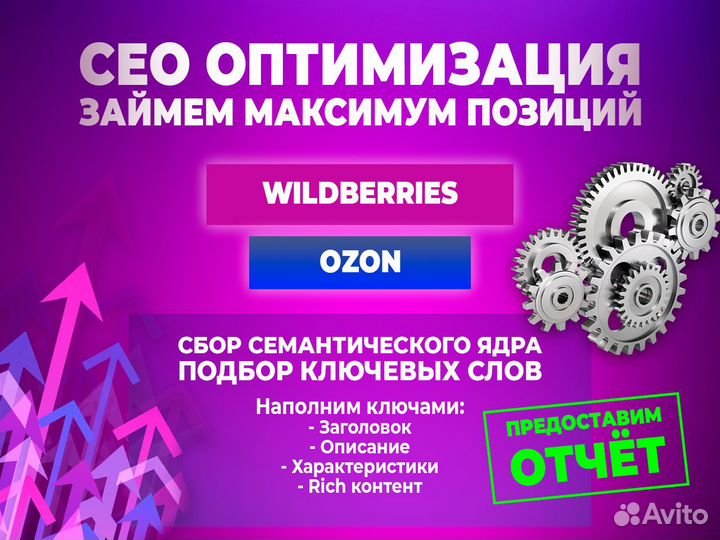 Сео оптимизация Wildberries, Ozon