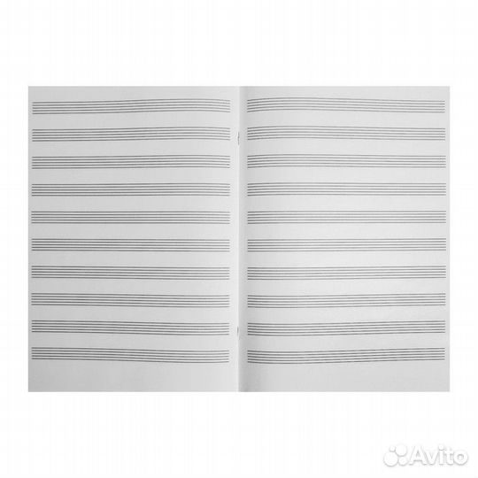 Тетрадь для нот А4, 16 листов, вертикальная