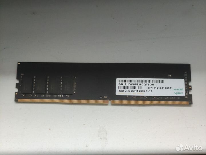 Оперативная память ddr4 4gb apacer