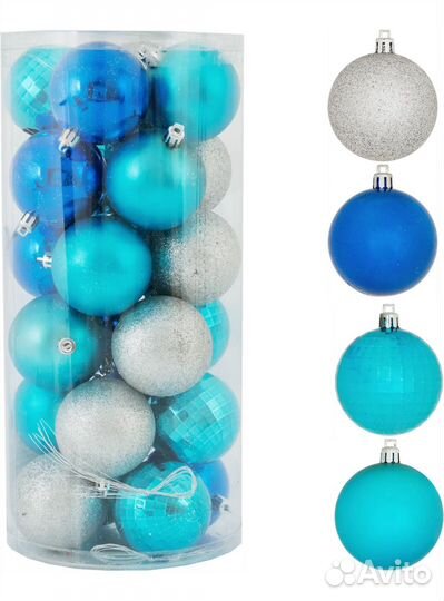 Ель искуственная с шишками (+игрушки)