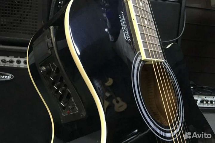 Гитара электроакустика новая