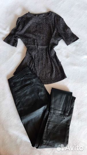 Одежда пакетом, джинсы, платье