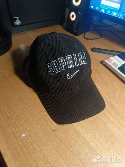 Кепка Nike x Supreme вельветовая