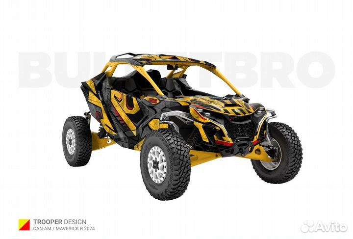 Комплект наклеек на Can-Am Maverick R 2024+