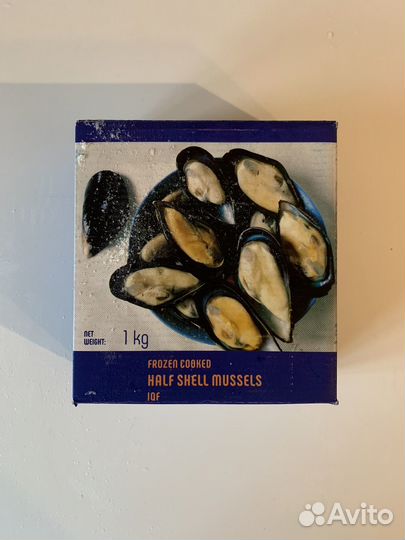 Мидии на полустворке