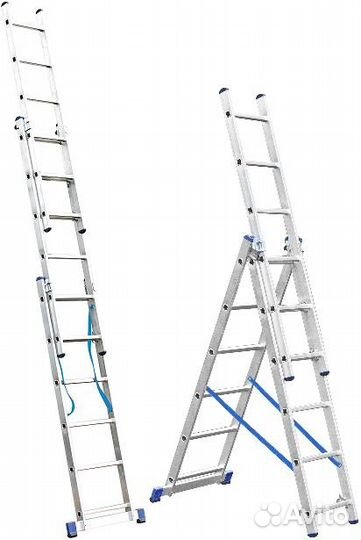 Лестница 3х секционная 3х15, 10,95 м