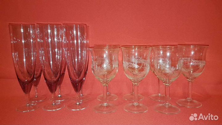 Фужеры и бокалы из СССР