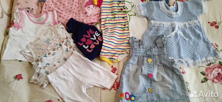 Пакет вещей на девочку 68-74