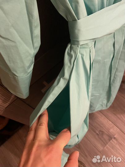 Итальянское платье Beatrice бирюзового цвета