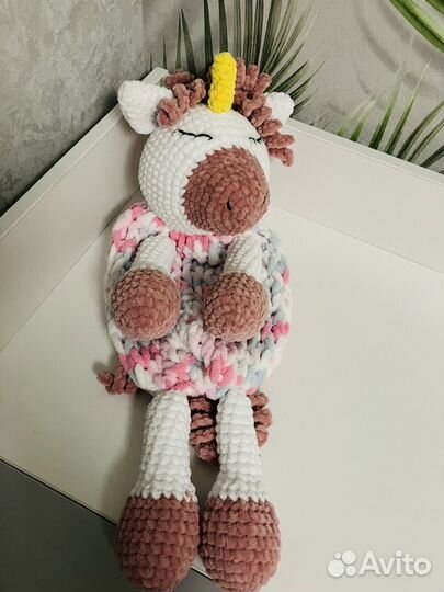 Игрушка пижамница Единорожка, ручная работа