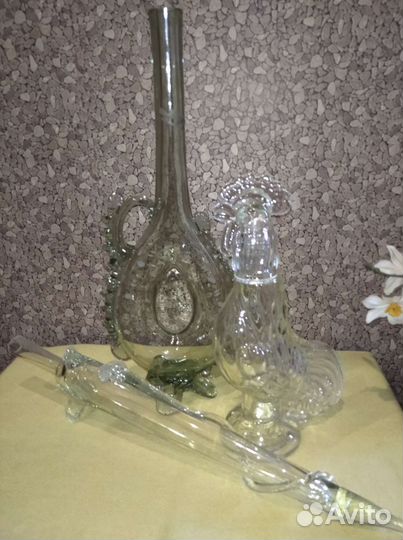 Бутылки фигурное стекло