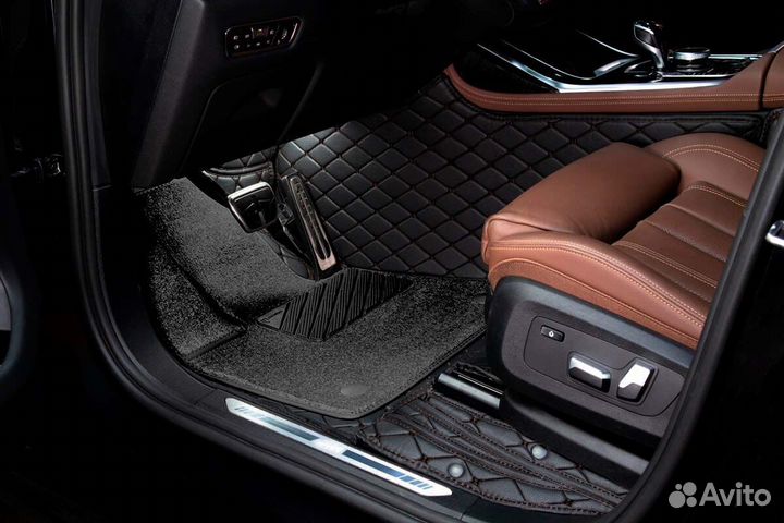 3D Коврики Range Rover Салон Багажник из Экокожи