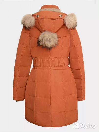 Зимнее пальто для девочки пуховик удлиненная куртк