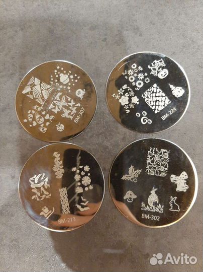 Набор для стемпинга Konad, пластины для стемпинга