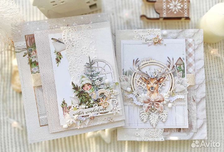 Зимний альбом ручной работы в стиле 