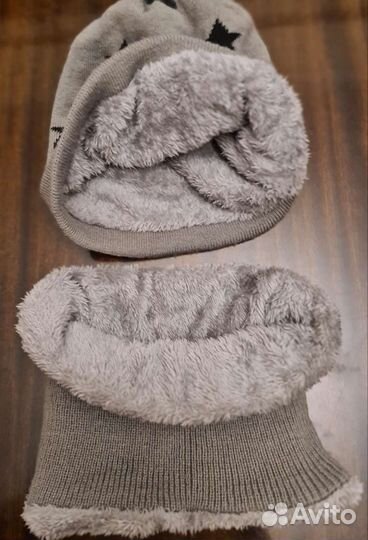 Комплект шапка и шарф для мальчика