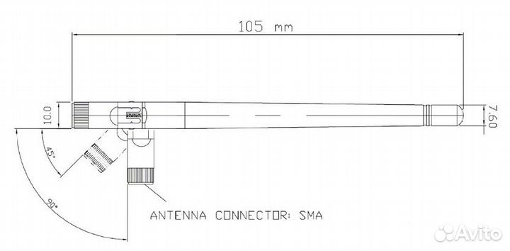 Wi-Fi Антенна для роутеров (3G/4G LTE)