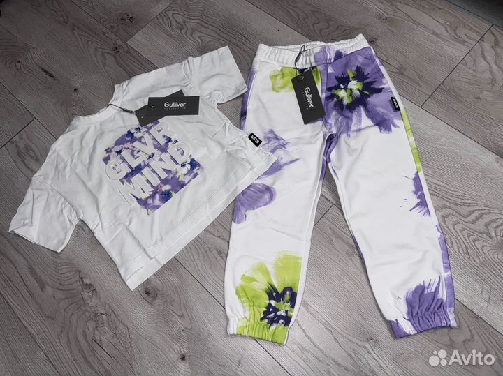 Футболка и брюки Gulliver 110 новые