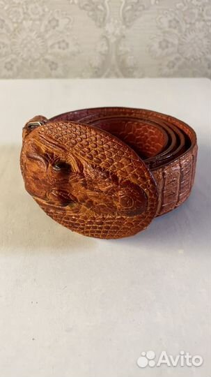 Мужской кожаный ремень